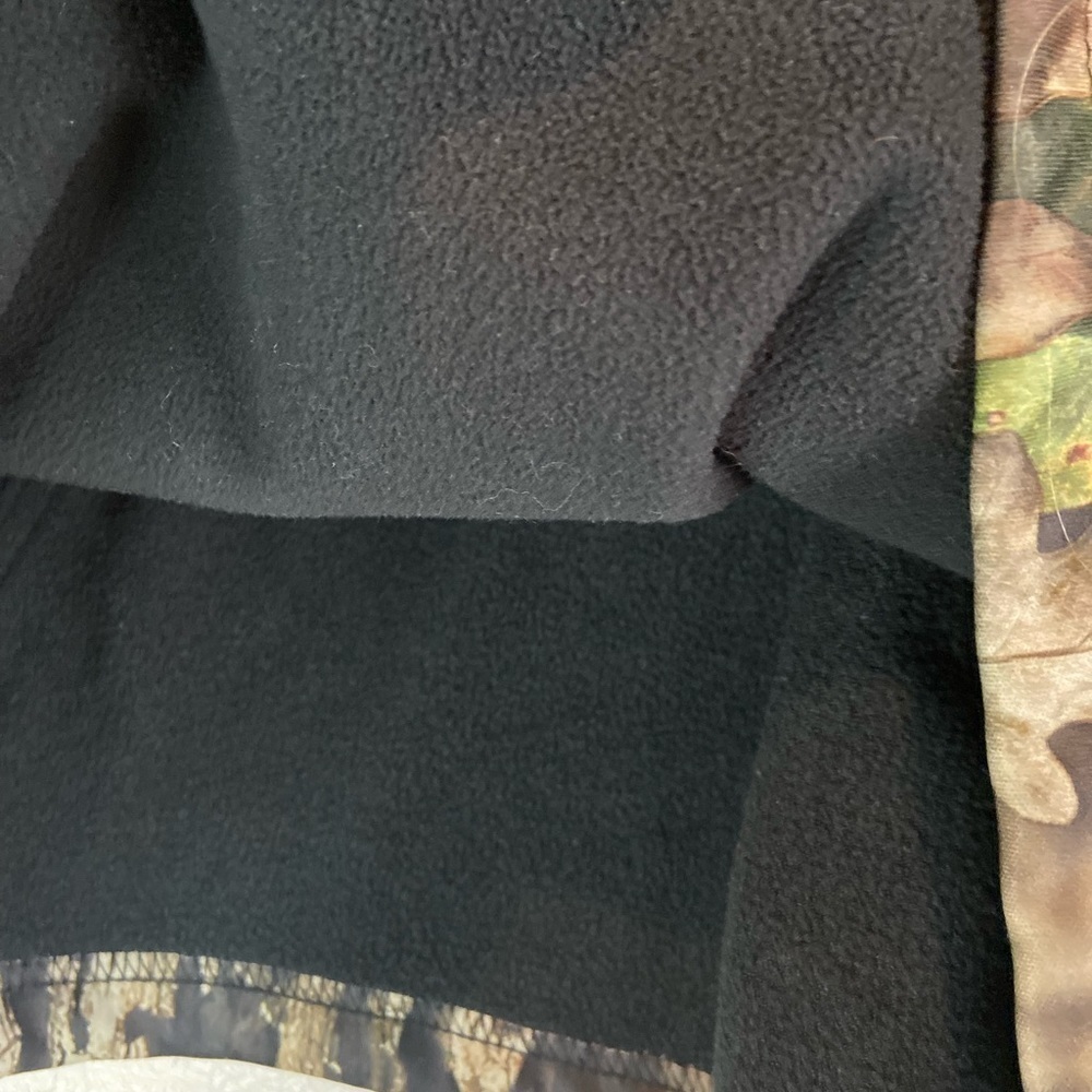Mossy Oak~Men’s Fleece Hoodie~Built In Neck Gaiter~Zippered Front Pouch~Size L - Picture 12 of 13